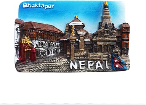 3D Bhaktapur Nepal Fridge Magnet Travel Souvenir Gift Home Kitchen Refrigerator Decoration Magnetic Sticker Craft Collection