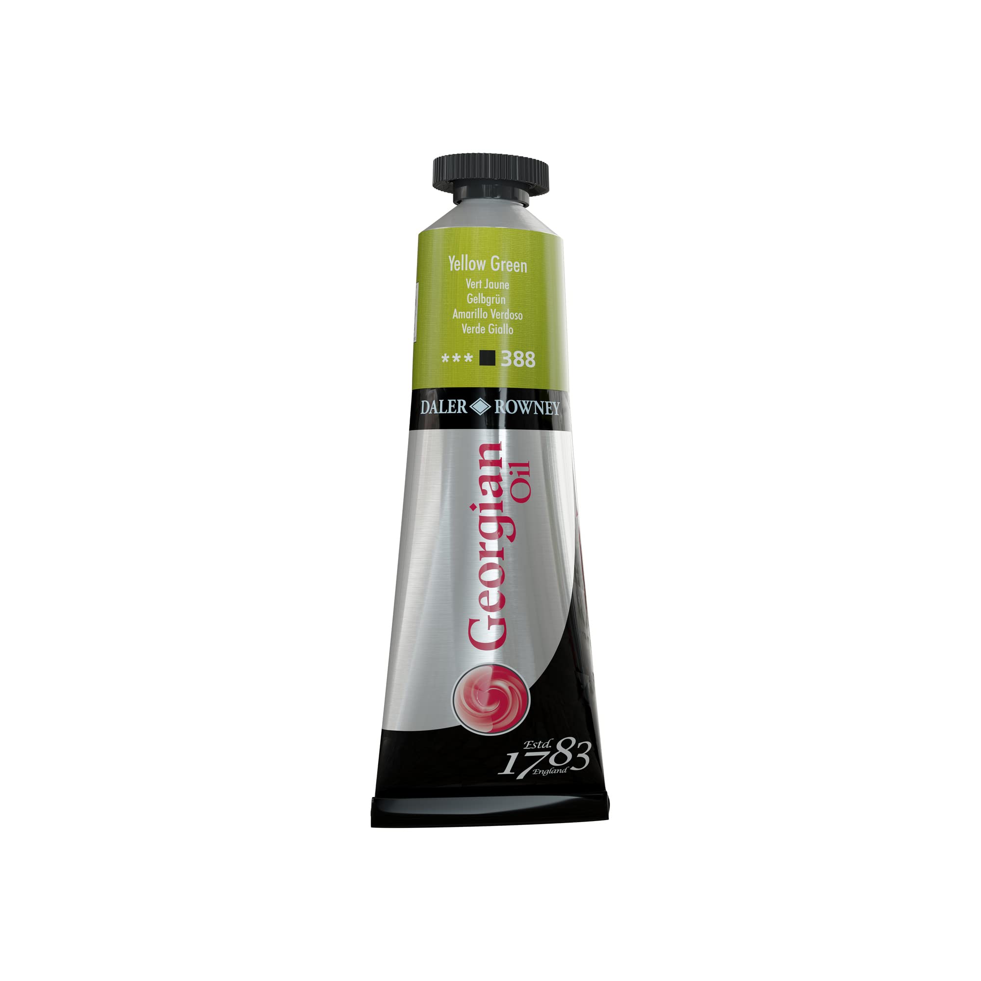 Daler-Rowney Georgian Oil Paint, Aluminium Tube, 1.28oz - 38 ml, Yellow Green