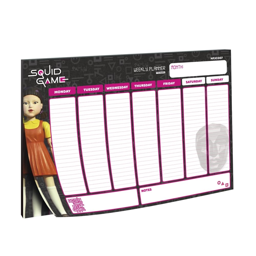 MAIN PAPER Squid Game Weekly Planner