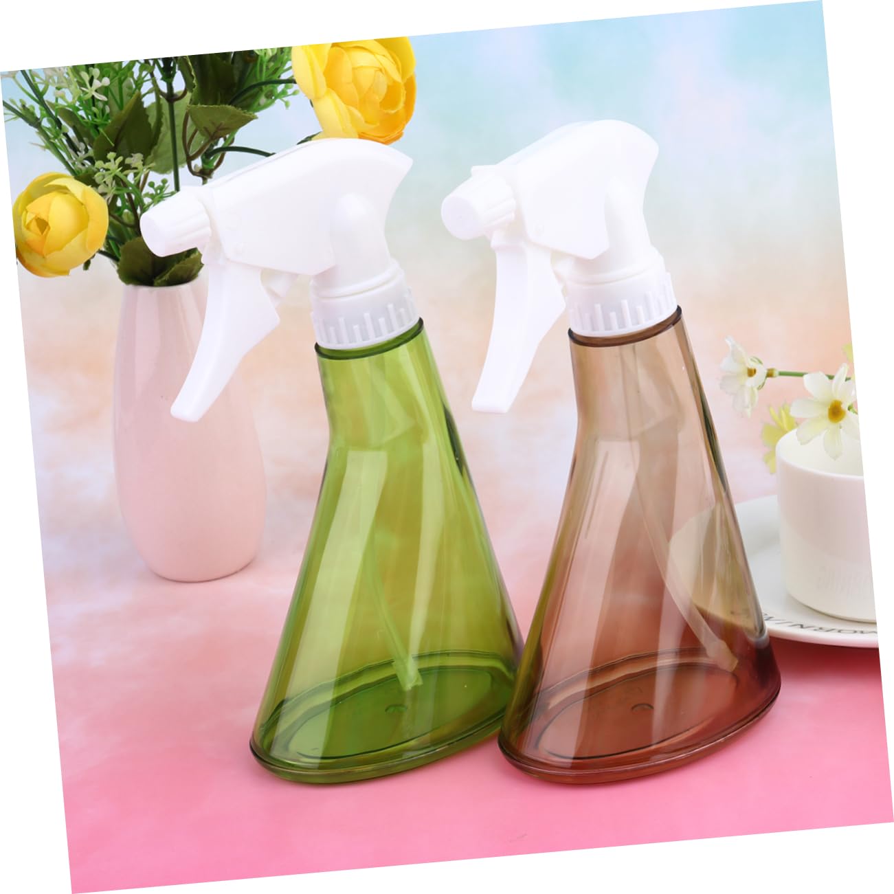SUPVOX 2 Ensembles Bouteilles Pulvérisateurs Plastiques Pratique Plastique Pour Plantes Vert Transparent 2 Pièces * 2
