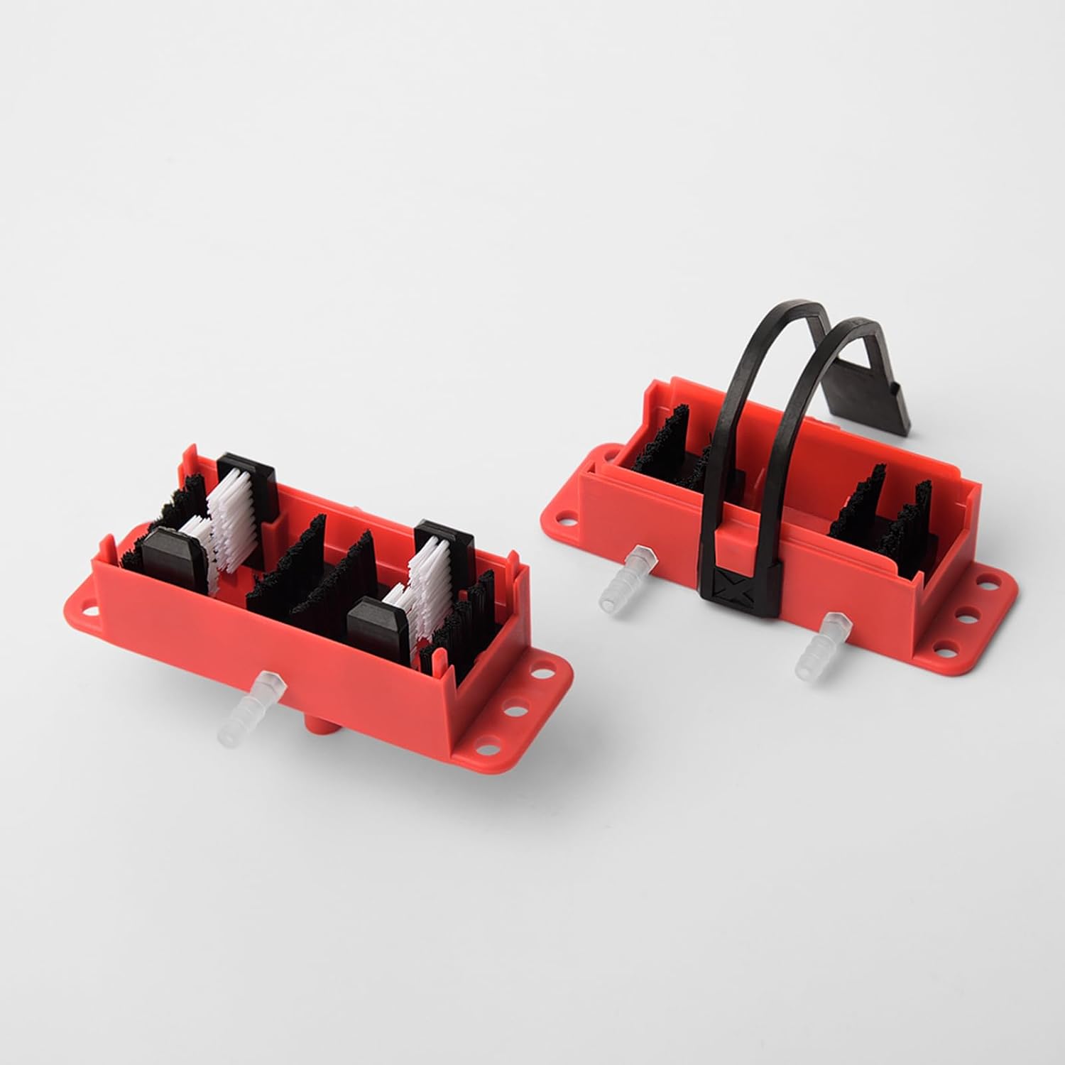 Motorcycle Chain Cleaner Mountain Cycling Cleaning Kit Portable Bicycle Chain Cleaner Bike Brushes Scrubber Wash Tool Outdoor Accessories(Red)