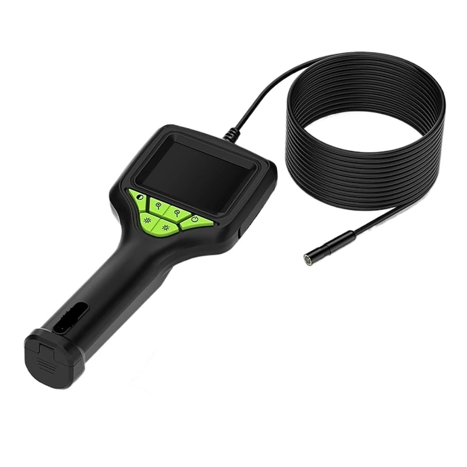 Hand-held Borescope 8mm Camera 1080P HD 2.8'' Screen Industrial Endoscope for Pipe Inspection IP67 Waterproof Probe Rigid Cable(2m)