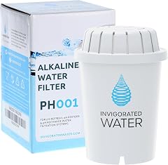 Invigorated Water PH001 - White Alkaline Water Filter Replacement Filters For all Water Pitcher Dispenser Filtration Systems BPA-Free