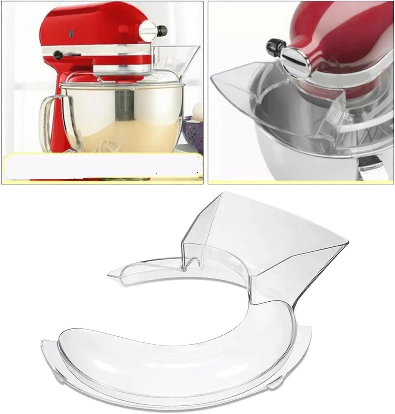 Compatible for KitchenAid Stand Mixer, Splash Guard Cover, KSM150 Series 4.5-5 Quart Bowl Shield