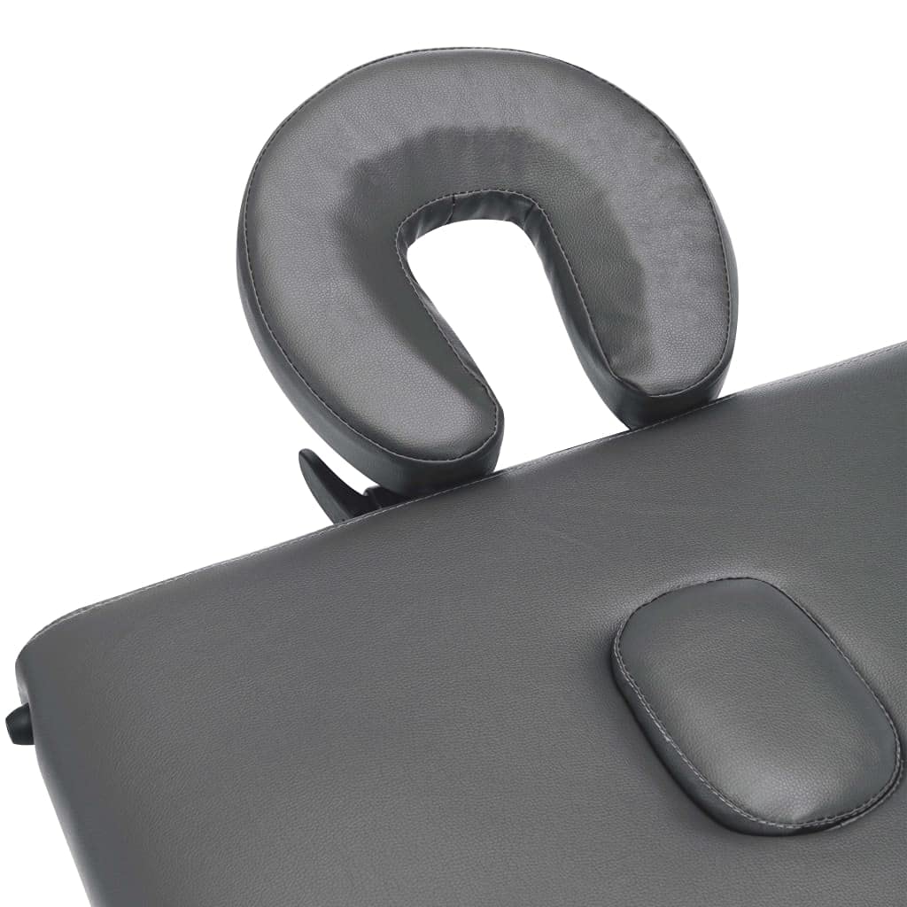 Table de Massage avec 3 Zones Cadre en Bois Anthracite 186x68cm,Santé & beauté,Hygiène personnelle,Massage & Relaxation,Tables de Massage,16.5 kg-110172