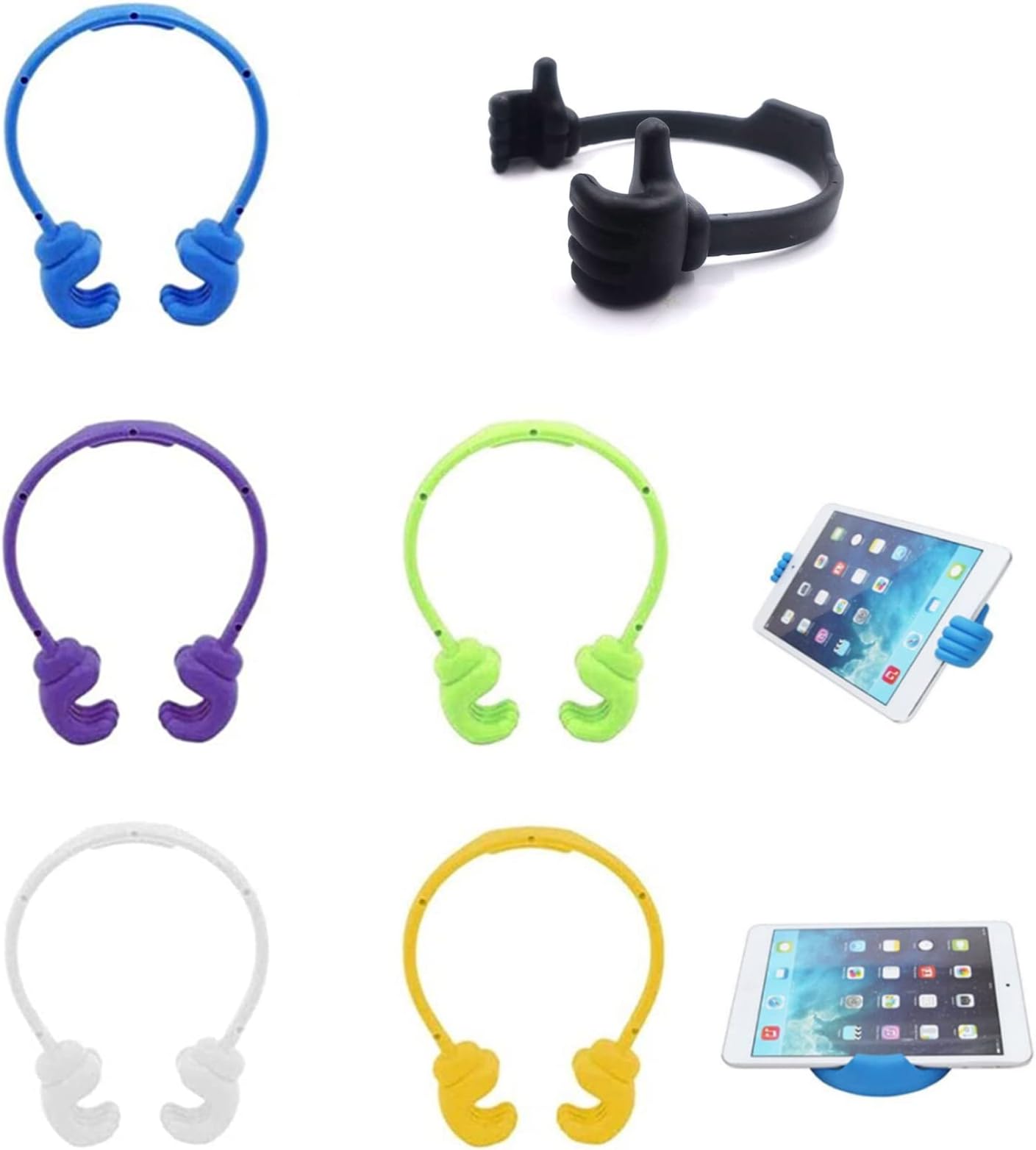 3X Support Doigt Smartphone - Accessoire Doigt Pour Téléphone Portable - Sangle Poignée Dos