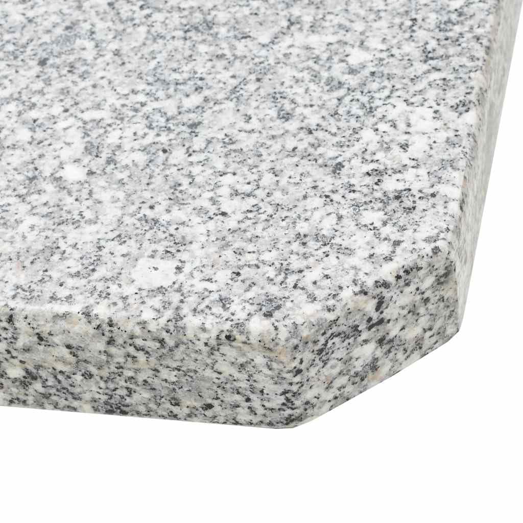 Parasol przeciwsłoneczny, płyta obciążeniowa, granit, 25 kg, kwadratowy, szary