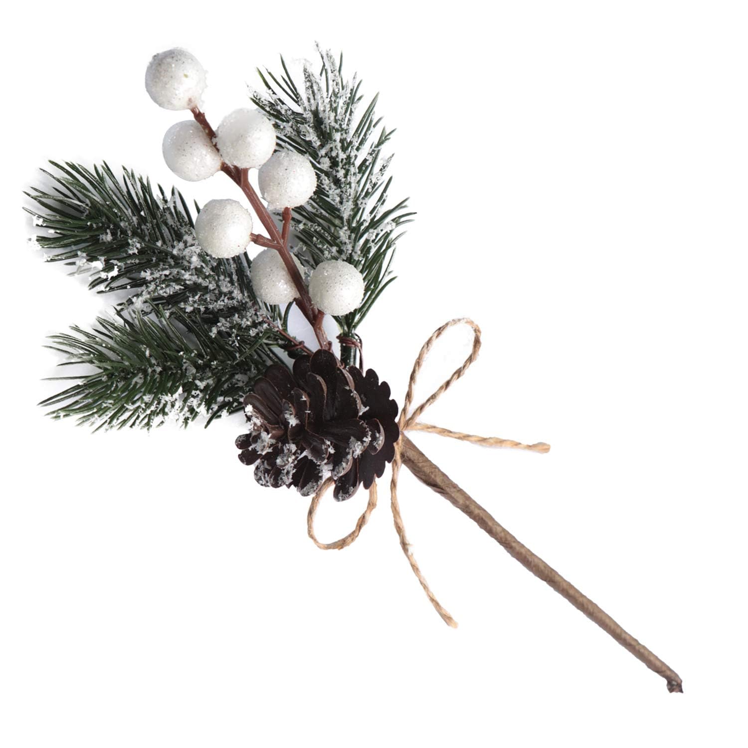 AUFUYAOLIN 10 PCS Artificial Christmas Tree Picks