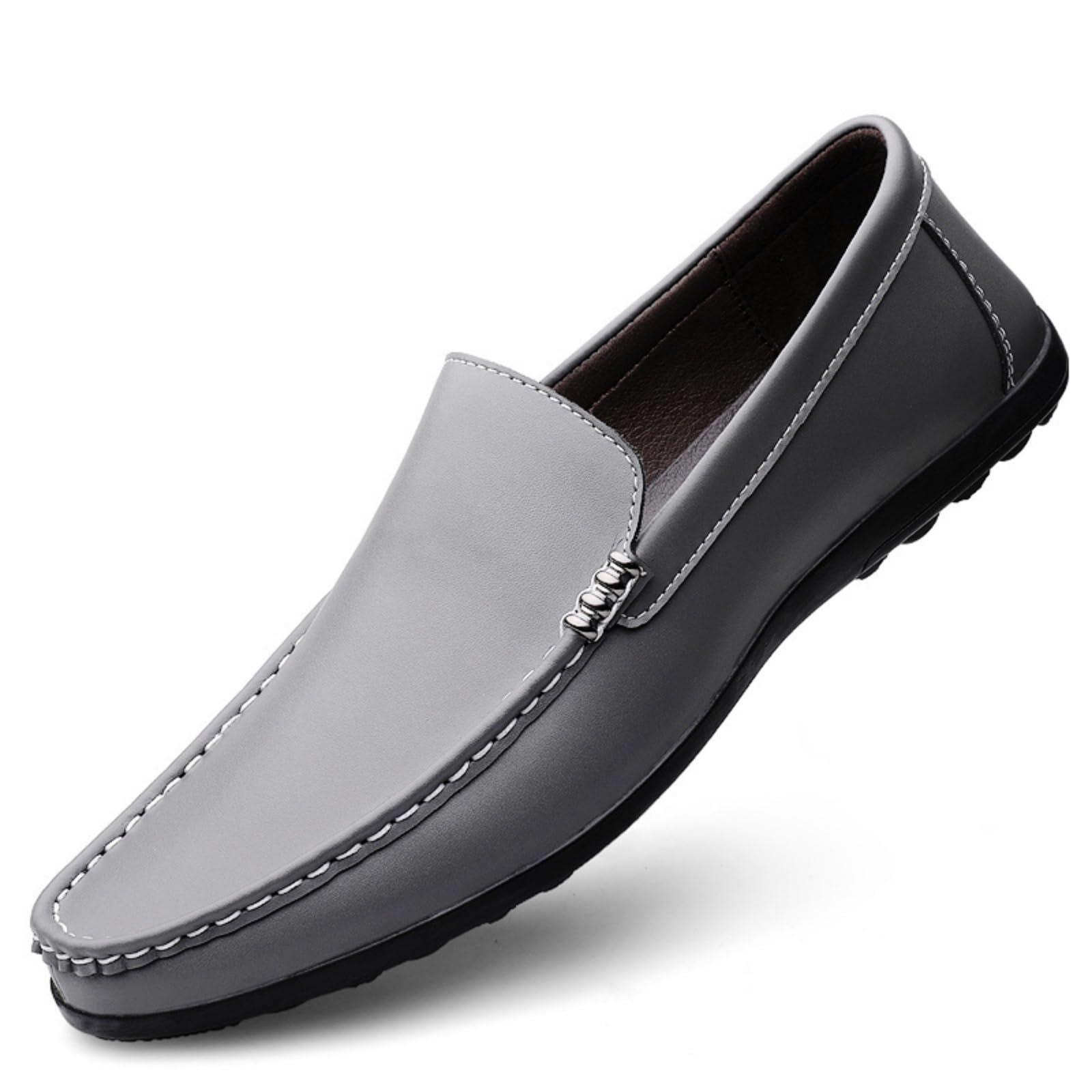 Hixingo Scarpe da Guida da Uomo in Pelle
