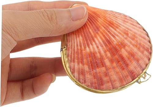 Miniatura 3 de COHEALI Caja de la caja de anillo de decoración del hogar decoración de escritorio pequeño collar contenedor organizador de joyas shell caja