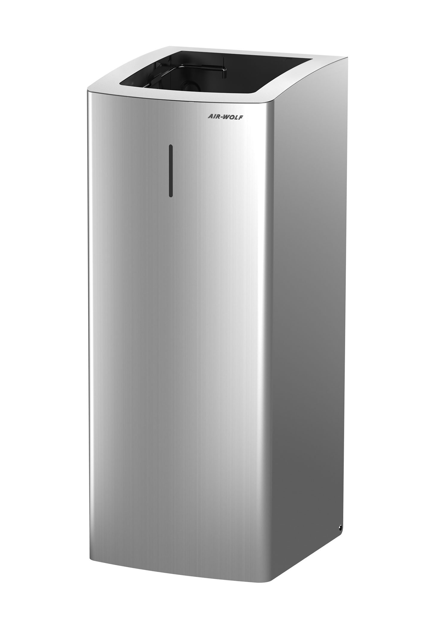 AIR-WOLF Abfallbehälter, 50 Liter, Edelstahl gebürstet, Serie Alpha