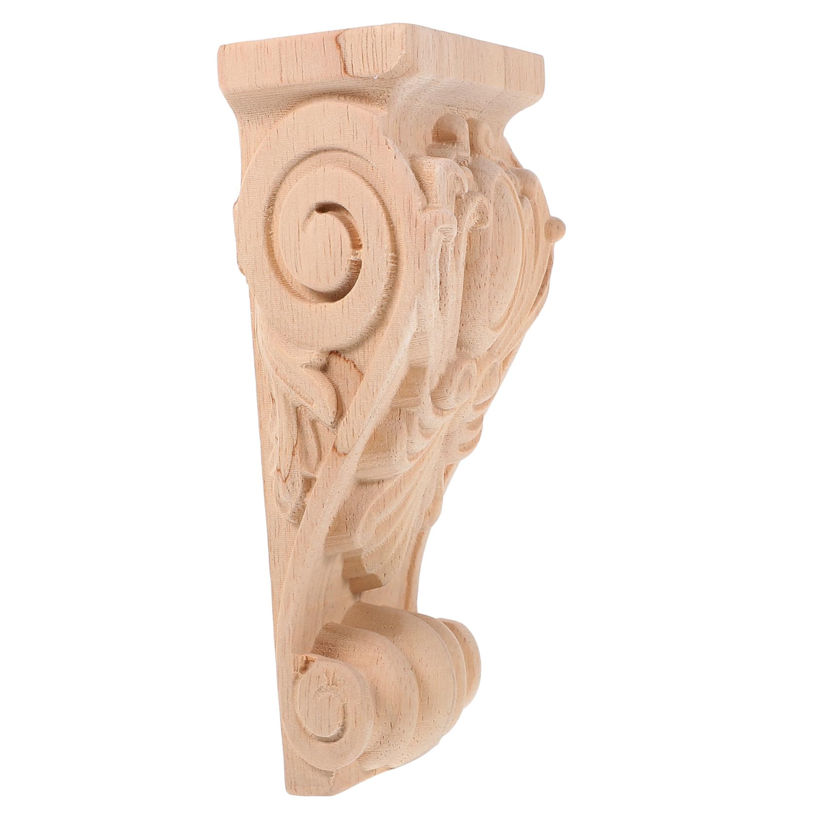 LIFKOME Ménsula Decorativa de Madera Textura Fina y Diseño Rústico Estilo Europeo para Decoración de Muebles y Espacios Interiores