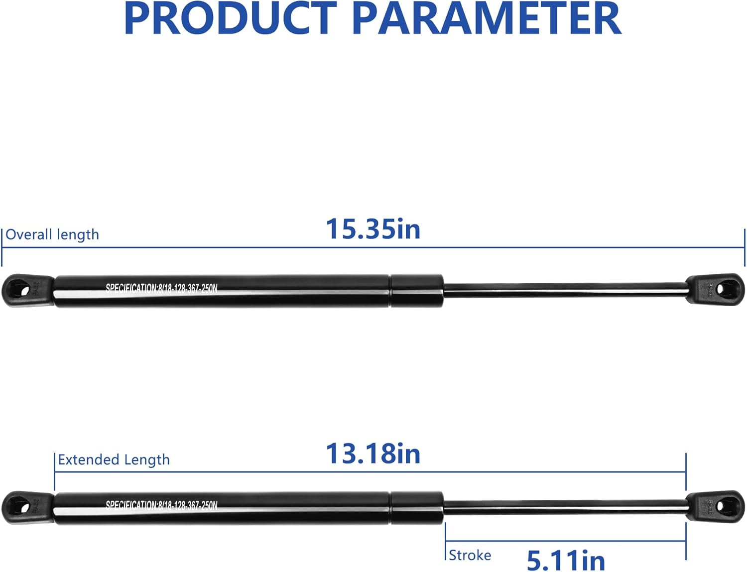 Hood Struts for Chevy Colorado & GMC Canyon 2023+ Accessories, Front Hood Shocks Lift Supports Spring for Chevy Colorado & GMC Canyon Accessories - Quick Hood Lift Supports Shocks,2 Pack