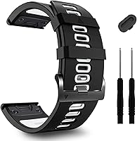 Vista 22 de ZPJPPLX 26mm Correas de reloj de fácil ajuste para tactix 8 Fenix 8 51mm 7X Pro 6X 5X, correas deportivas de silicona suave compatibles para Garmin