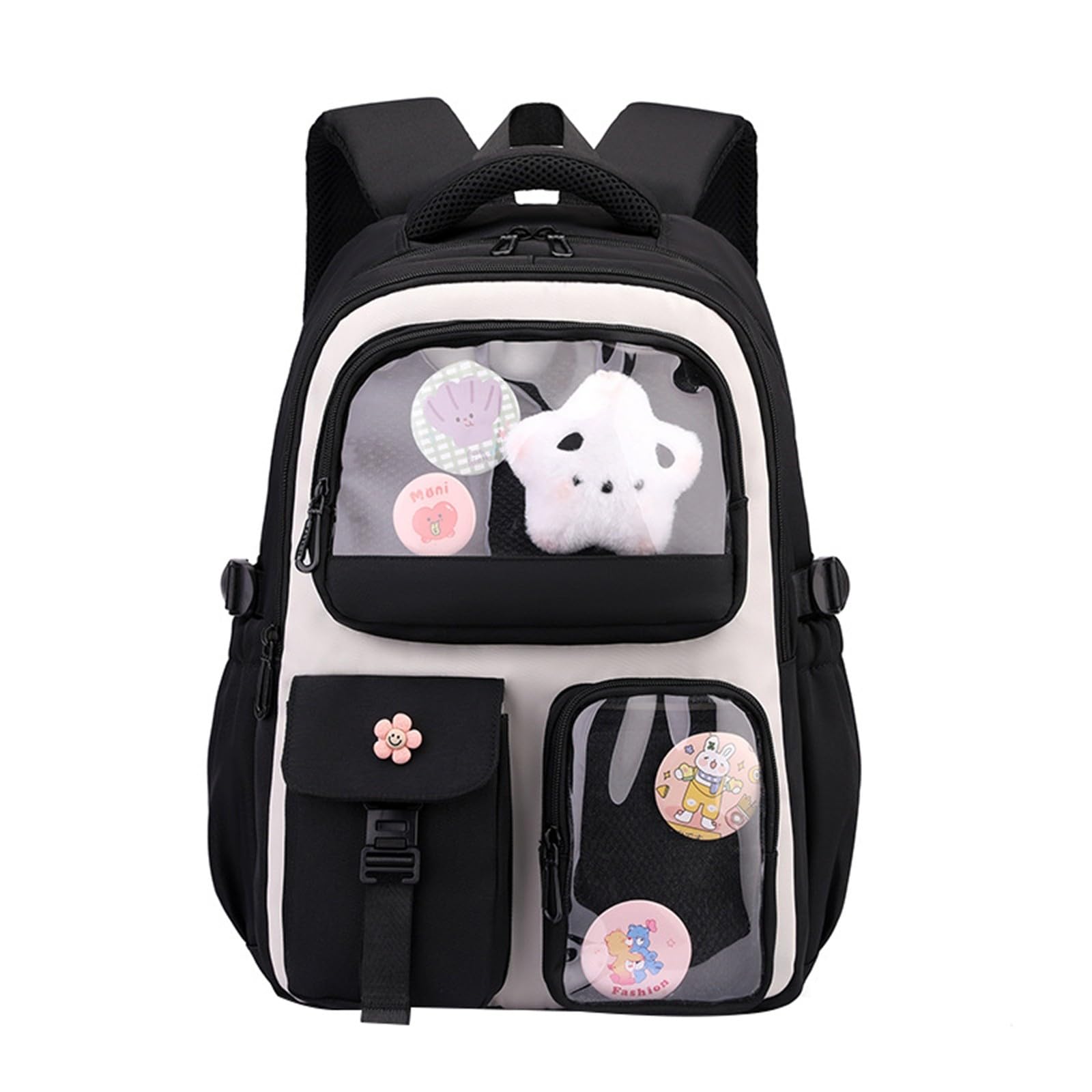 Schulrucksack Mädchen groß Kapazität ergonomisch leicht Rücken Schutz Backpack Schule Alltag Freizeit Reisen Teenager Schule