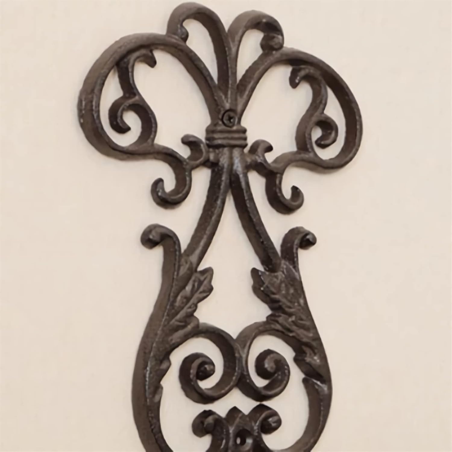 Wall-Mounted Cast Iron Candle Holder Wall Candle Sconce for Living Room Bathroom Interior Home Decor