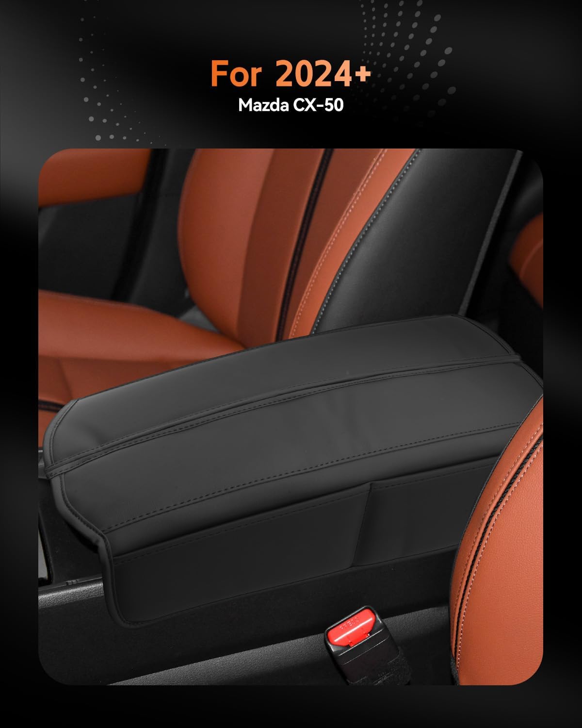 CDEFG for Mazda CX-50 2023-2025 2026 Center Console Cover Armrest Box Cover for CX50 CX 50 Accessories Console Arm Rest Protector