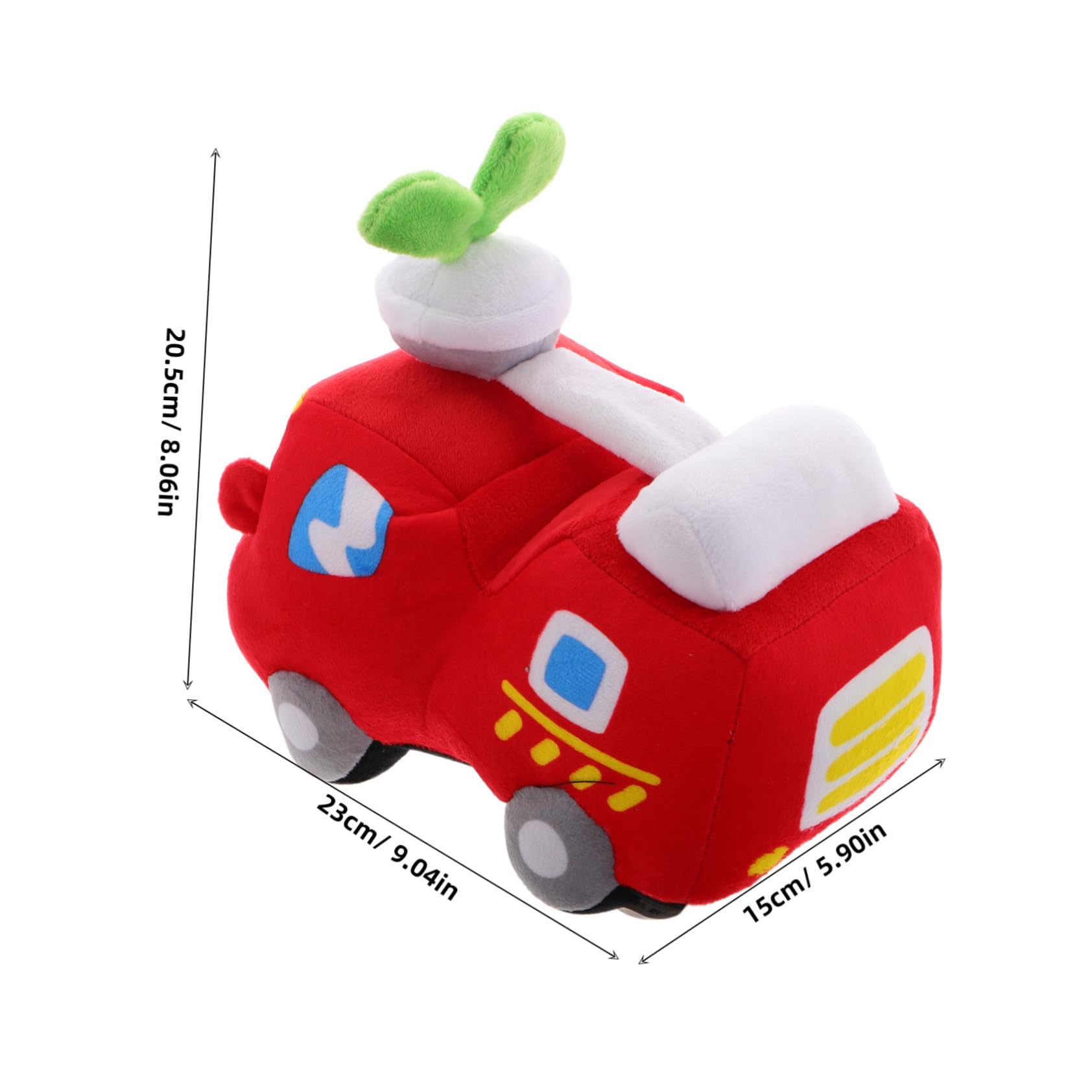 Camión de Bomberos de Peluche Rojo Relleno de PP Algodón
