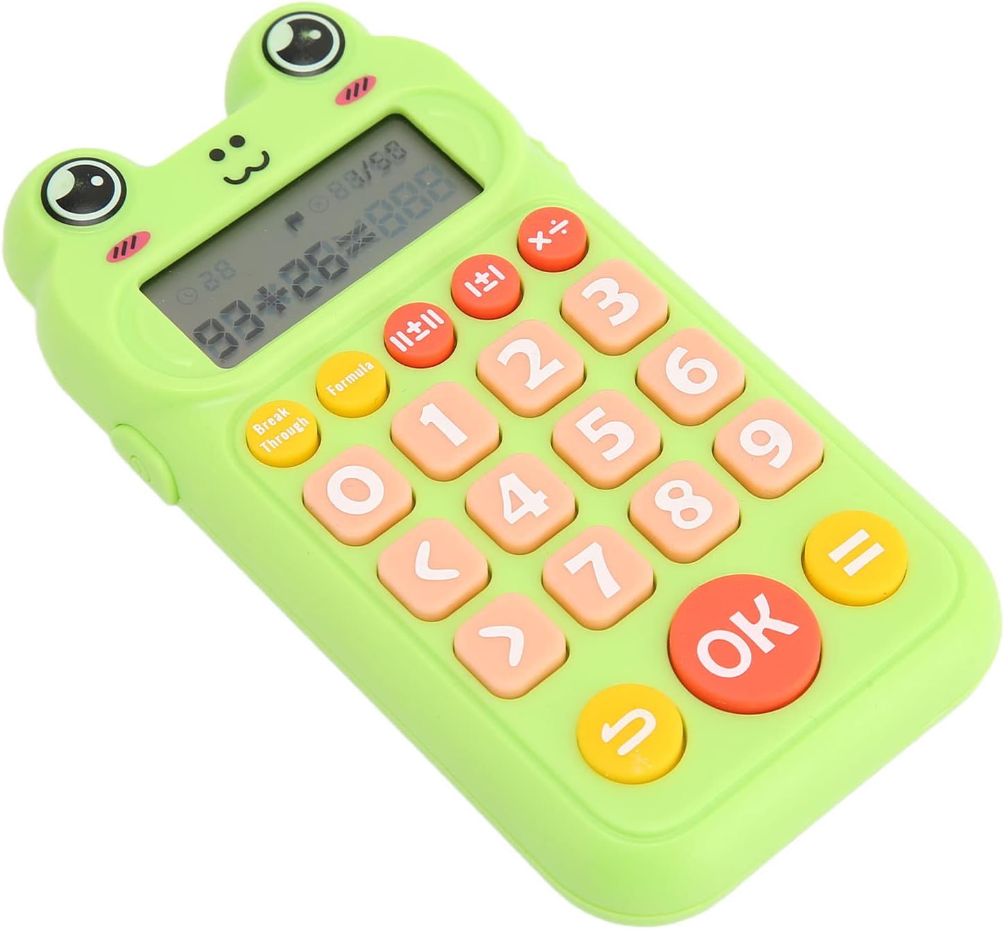 Educational Arithmetic Toy for Children with a Clear Voice Asks The LCD Screen for Learning, for Children's Day, ABS Material (Green)
