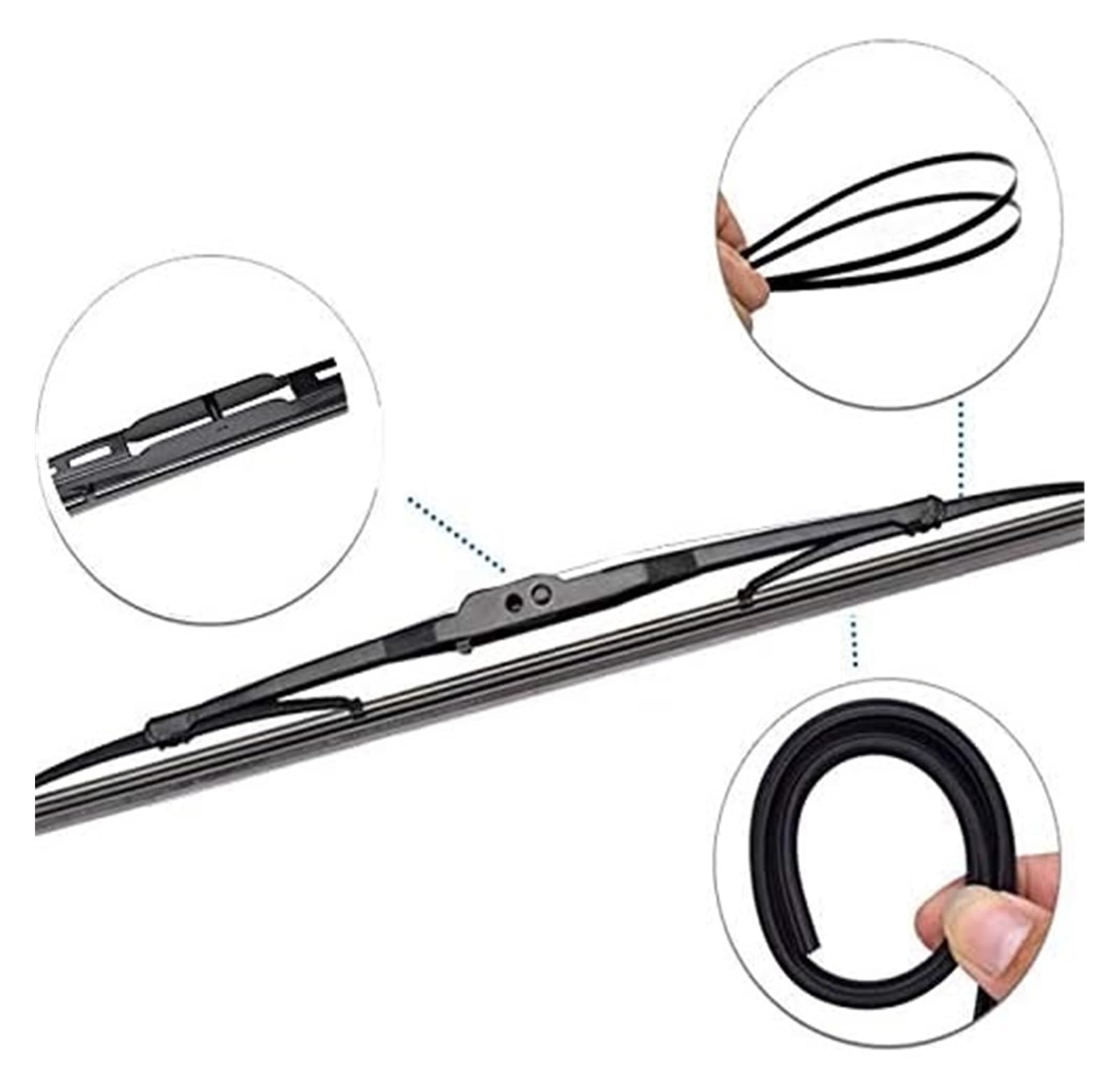 Tergilunotto Automobilistico per per Captiva 2006-2018 Spazzole Tergicristallo Auto Anteriore Posteriori Set Kit Parabrezza Finestra Spazzola 24 "+ 16" + 13"