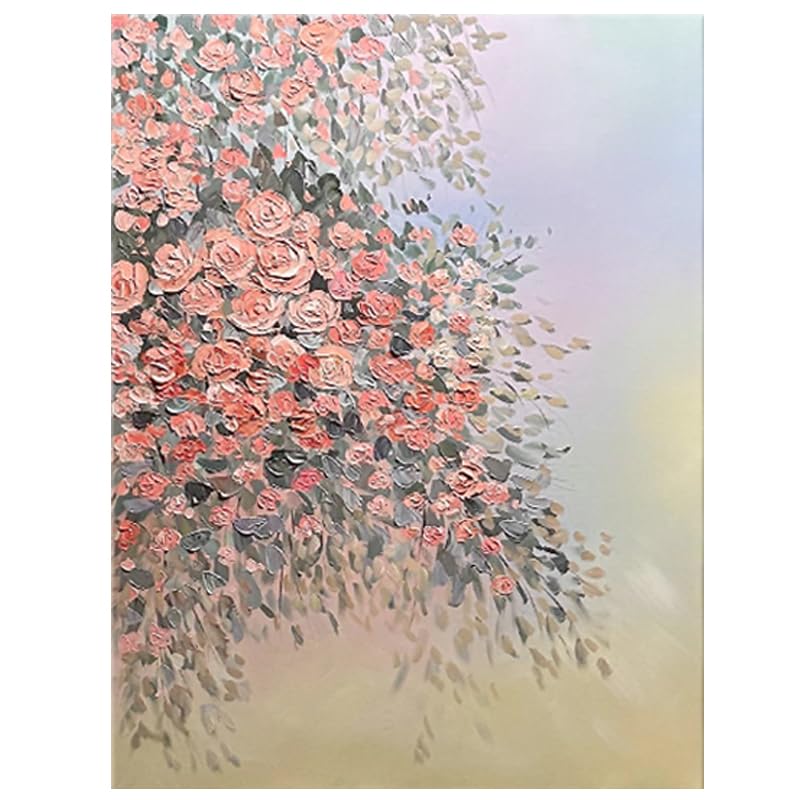 Grand art mural de fleurs peinture à l'huile haut de gamme pour décoration salon