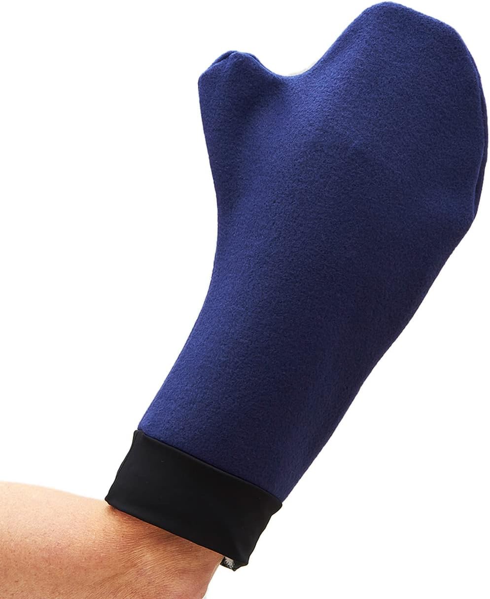 CastCoverz! Designer Cold Weather Fleece Hand Cast Cover - Navy - Medium: 14" Length X up to 11 1/2" Circumference - Made in USA