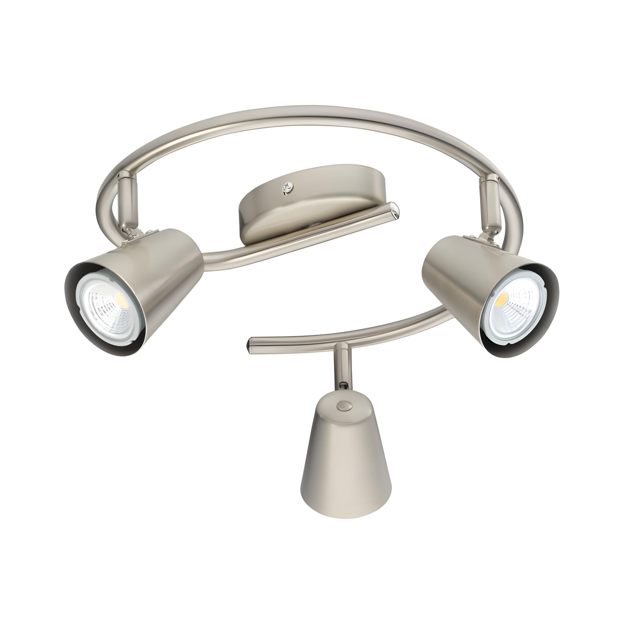 Nozzy 3 Bulb Spotlight Travale S- GU10 LED Matt Nickel- 3 x 5W LED Bulbs Included
