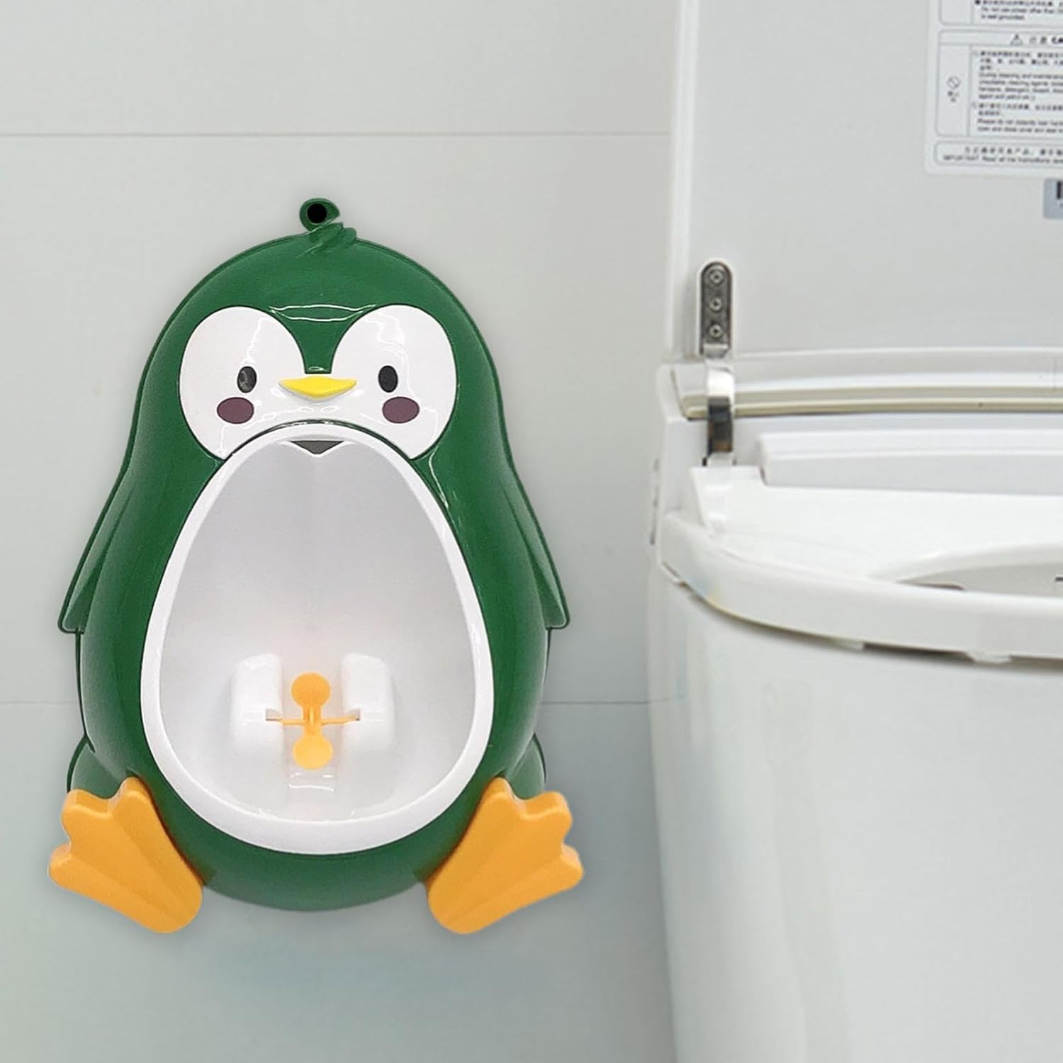 Potty Training Urinal,Adjustable Penguin Toilet for Nursery Home Toilet Toddler,with Funny Aiming Target