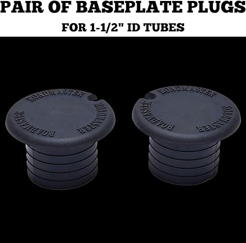 Miniatura 2 de Roadmaster 210 pares de tapones de placa base para tubos de identificación de 1-1/2 pulgadas | Diseñado para placas base estilo EZ Twistlock con