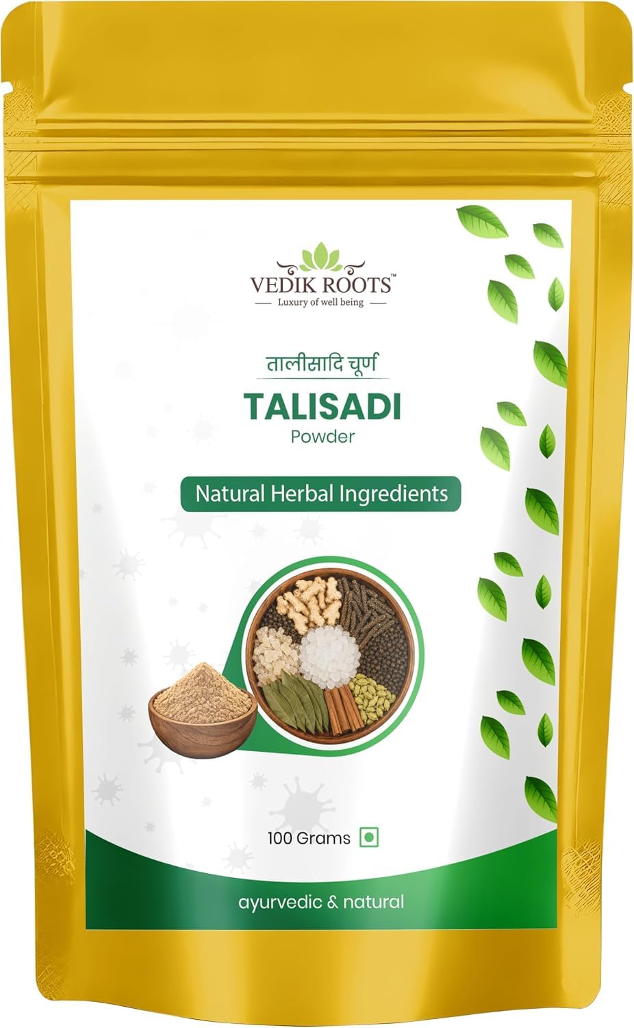 Vedikroots Talisadi Powder - An Ayurvedic Secret To Manage Dry Cough And Cold(100 GM) | Suitable For All Ages-image-34
