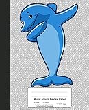  Music Album Review Paper: Dabbing Dolphin Book (Weezag Music Album Review Paper Notebook, Band 116)