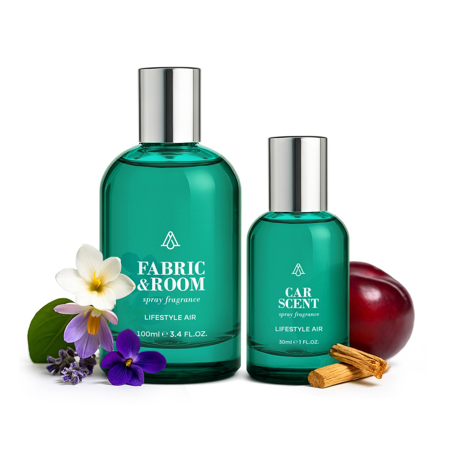 AromaPlan Natural Santal Room Spray & Car Fragrance Kit-Concentrated, Non-Toxic, Odor Eliminator & Long Lasting- Room Spray Air Freshener-Home, Car, Fabrics- 5 Star Hotel Scent Fragrance (100&30 ml)