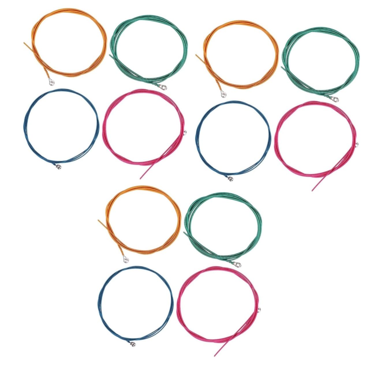 ibasenice 12pezzi Corde Per Basso Elettrico String Set Da Inossidabile Facilità Di Sostituzione Suoni Ricchi e Morbidi Accessori Per Musicisti Principianti