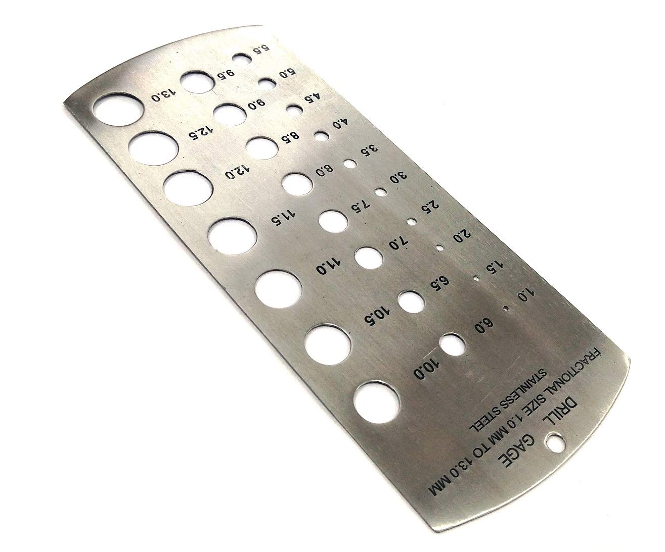 Drill Gauge Metric Standard-Made in Stainless Steel Range 1-13 mm