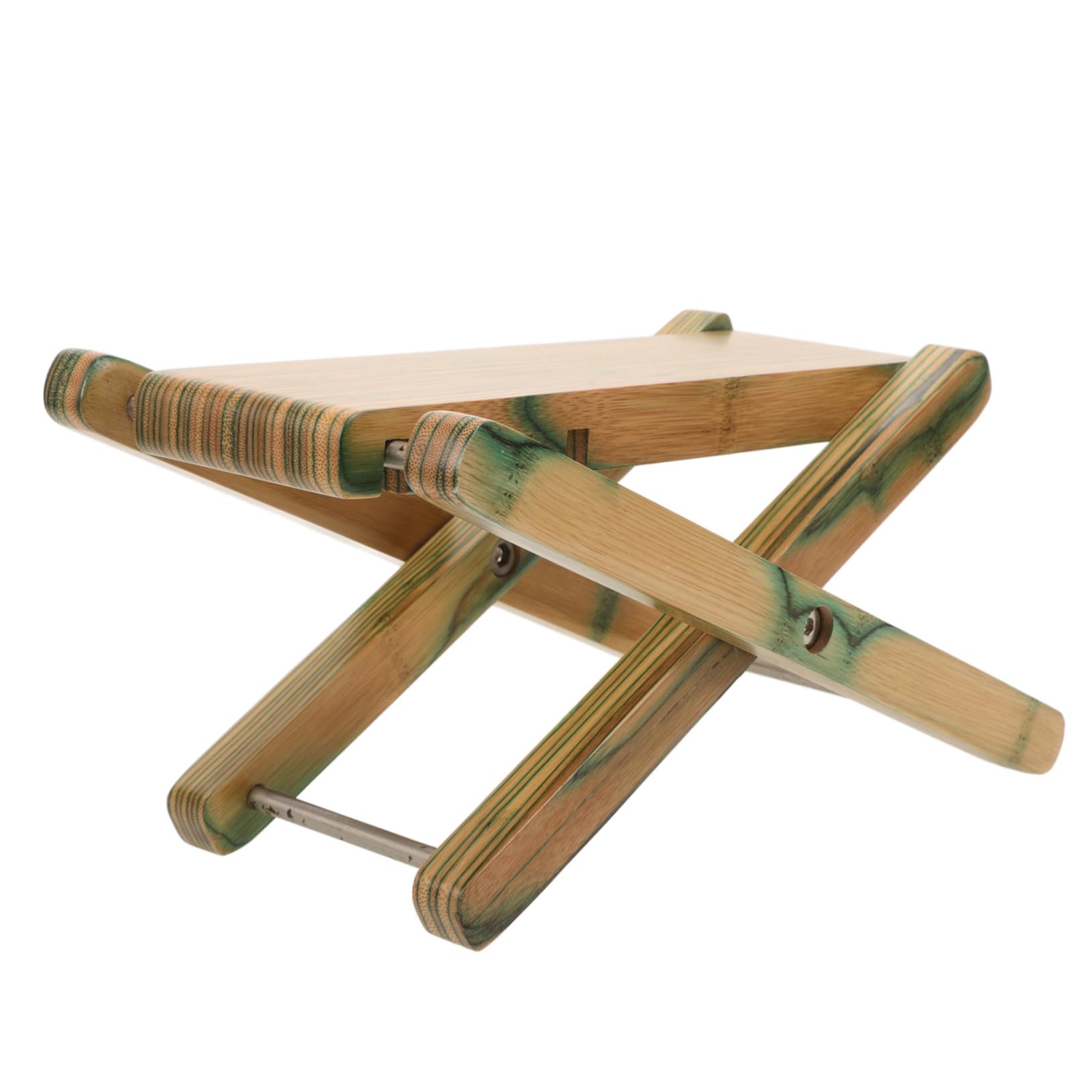 Yardenfun Poggiapiedi per Chitarra in Legno Verde, Regolabile e Pieghevole | Supporto per Erhu, Facile da Trasportare, Si Ripone senza Ingombro, Uso Versatile