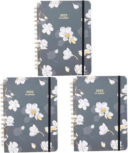 Operitacx 3 Pcs 2022 2022 Agenda Desk Notepad Spiral Notebook Spiral Notepads New Year Planner Multi- Notepad 2022 Pocket Planner Practical Students