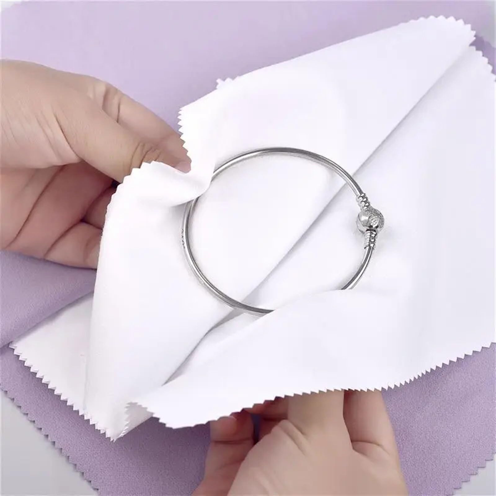 Panno Per Pulire Argenteria Panno Per Pulizia Gioielli In Argento - Foto 8