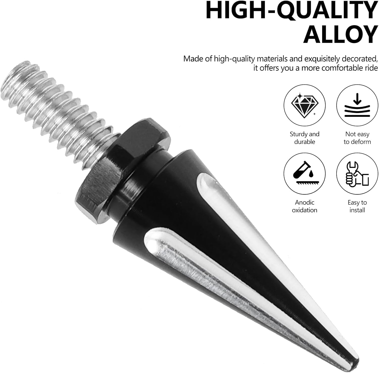 Motorcycle Windshield Fairing Bolts Screws Kits Fits for Harley Davidson Electra Glide, Street Glide, Ultra Classic, Ultra Limited, Tri Glide 1996-2013 (Black&Chrome, 3Pcs)