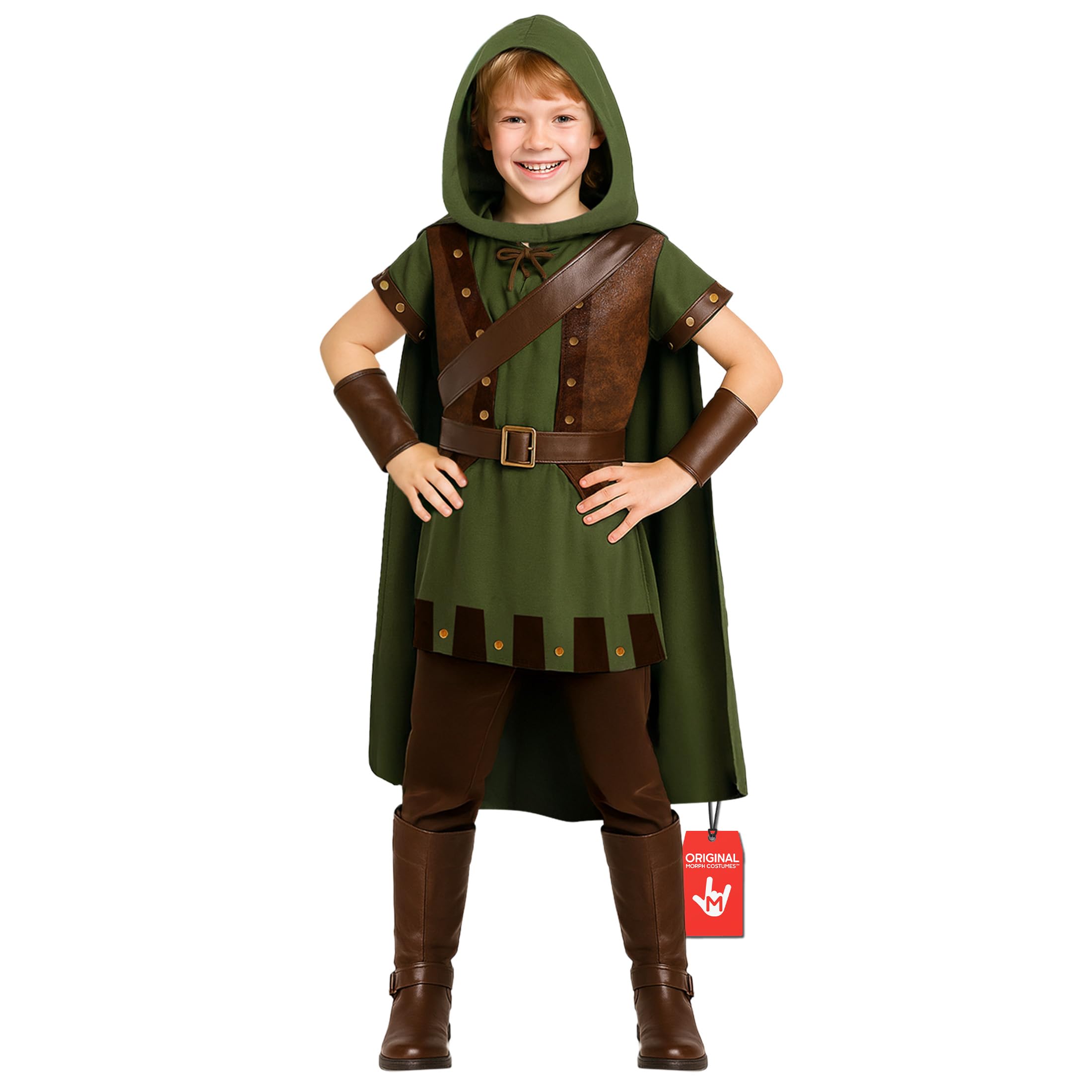 Morph Forest Hero Costume, Archer Costume Kids, Book Character Costumes For Boys And Girls, World Book Day Costumes For Boys 10-12 Years