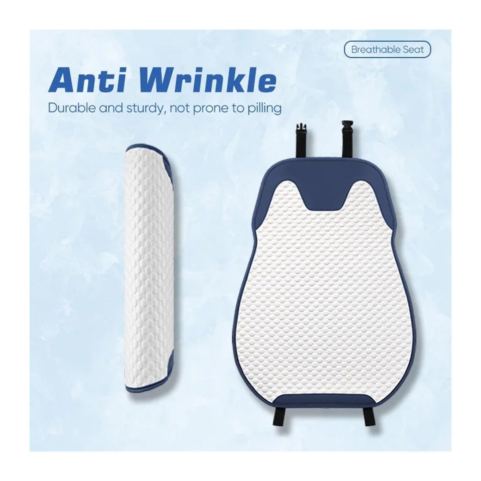 Generico Set Coprisedili Macchina Cuscino Seggiolino Auto Coprisedile Traspirante Assorbimento Sedile Automatico Ghiaccio Universale Set Posteriore Diviso Singola