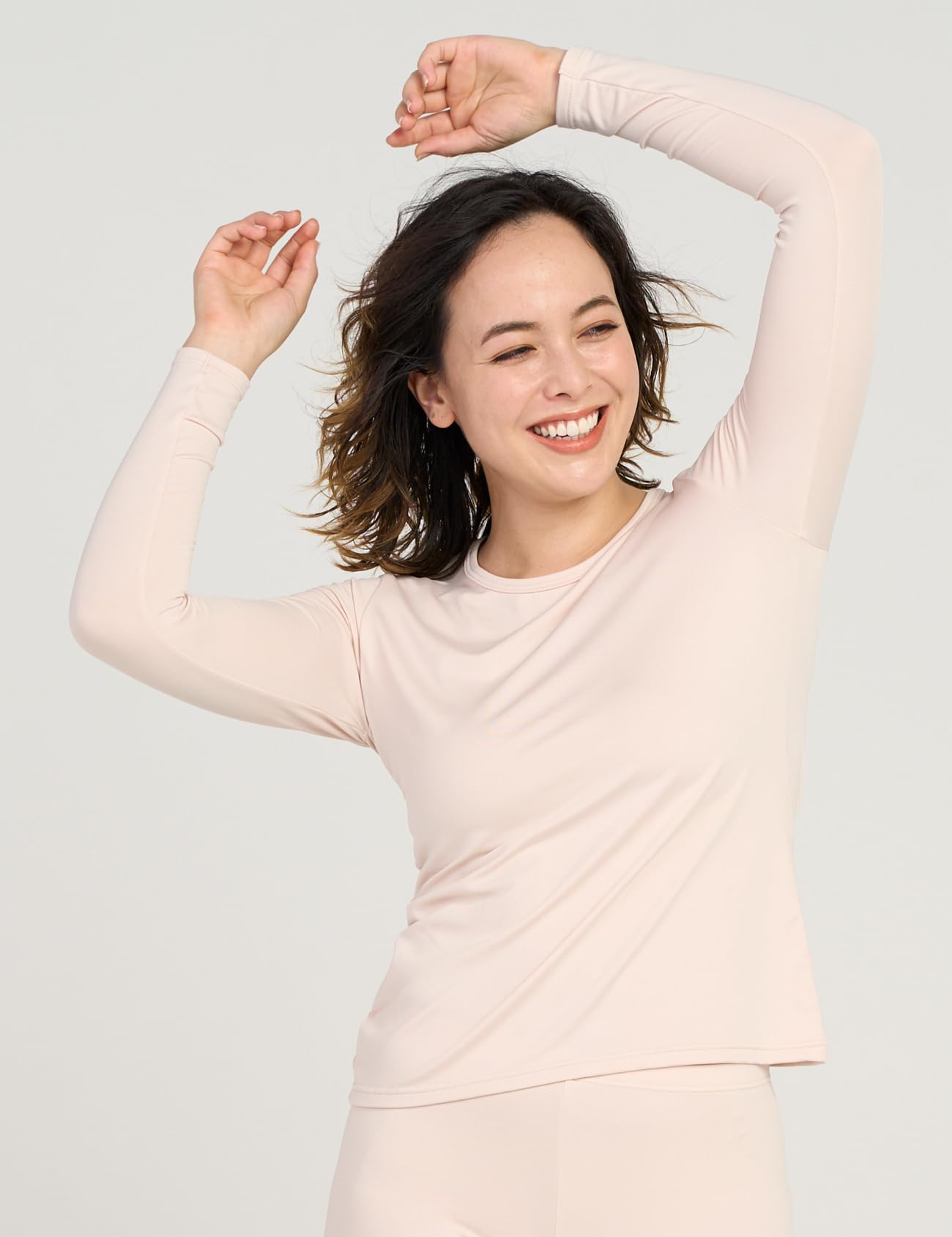 LAPASA Pacco da 2 o 1 Maglia Termica Donna Manica Lunga Fodera in Micro Pile - Pigiama Abbigliamento Intimo Canottiera Calda Elegante Elastica Traspirante Sportiva L15/L39/L42