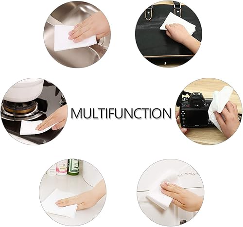 Miniatura 7 de Kingzhuo 200 toallitas de limpieza desechables, paños electrostáticos de microfibra, toallitas húmedas o secas, se adapta a la mayoría de