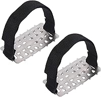 Ice Boot Spikes Anti-Slip Traction Cleats for Shoes - 26-Tooth Stainless Steel Grippers for Winter Hiking, Running, Snow Walking Adults Teens