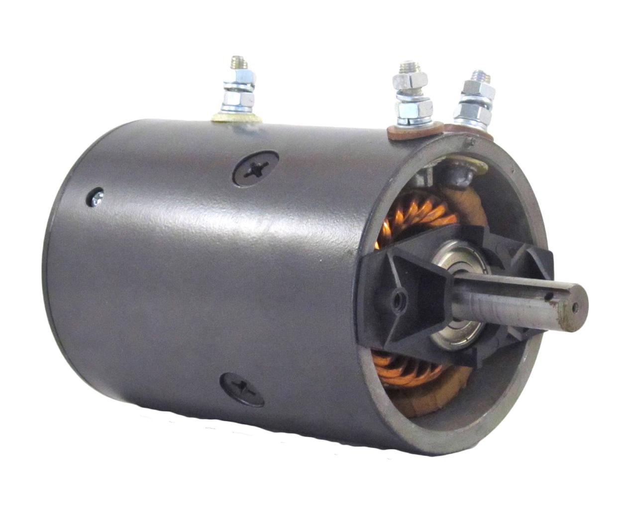 RAREELECTRICAL Electric Winch Motor 12V Compatible with Warn 8274 M8274-50 Braden Winch Replaces Mbj4401 Mbj4401s 46-2262 Warn 7536 M-3600 W-8941 Reversible 4-Field Motor New