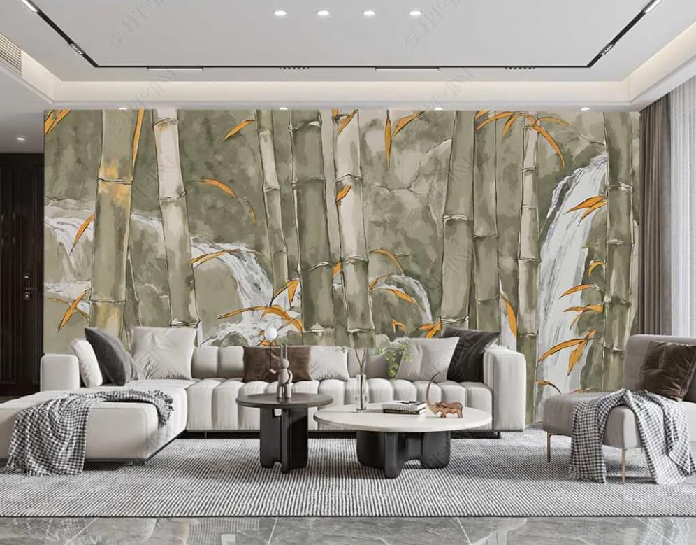 Décoration murale salon papier peint panoramique moderne 175cm