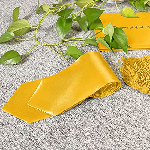 GradPlaza Plain Graduation Stole Sash 60'' Long Adults Sash for High School and College3