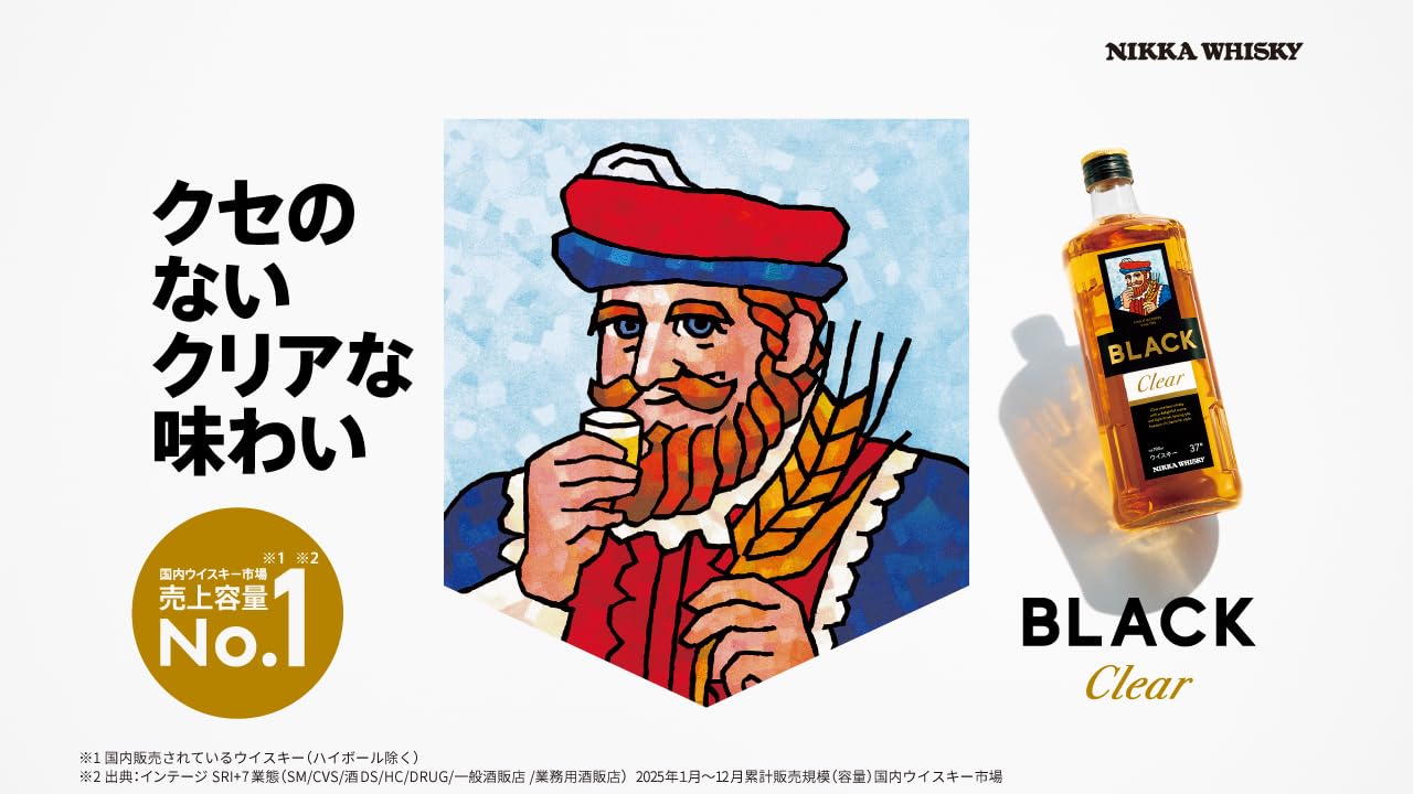 ニッカ ブラックニッカ ウイスキー 4000ml クリア
