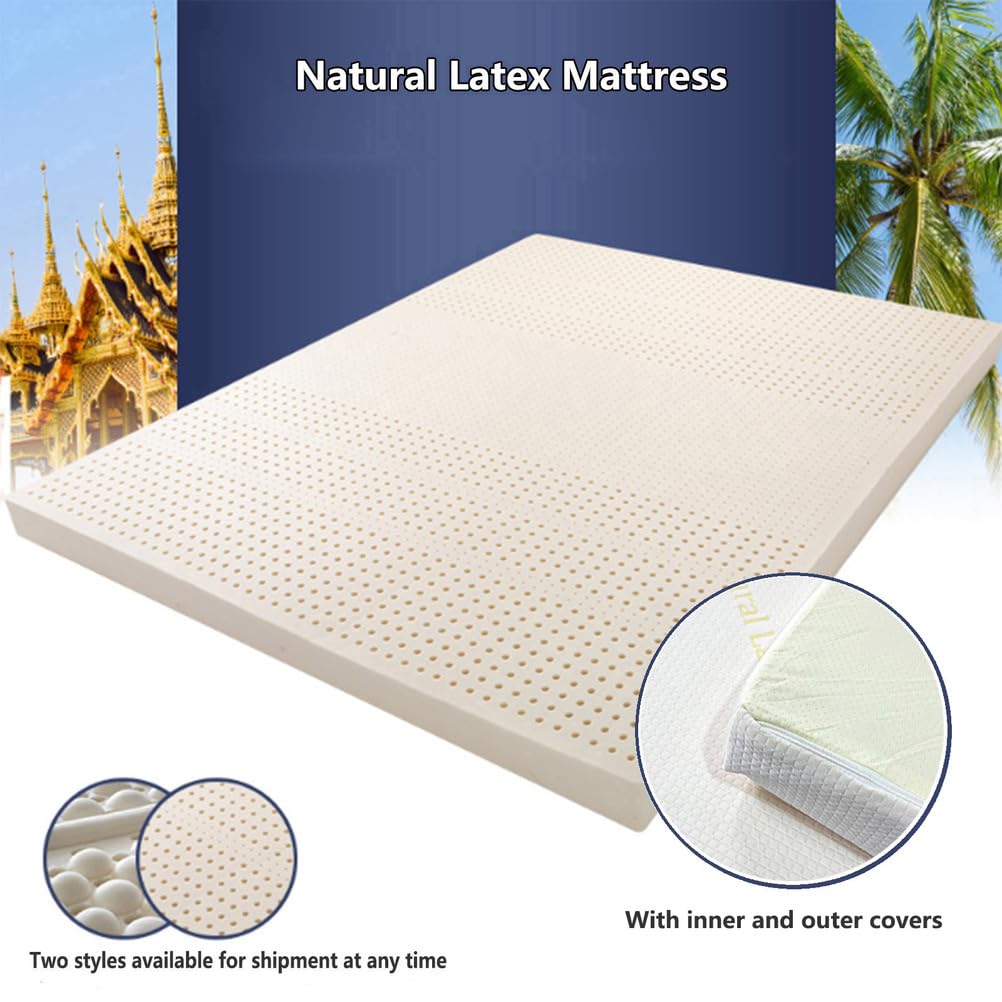 Cubrecolchón de látex natural de 310 cm, tamaño matrimonial, 120 x 190 cm, ideal para T & Support EcoFriendly Beddi Solut