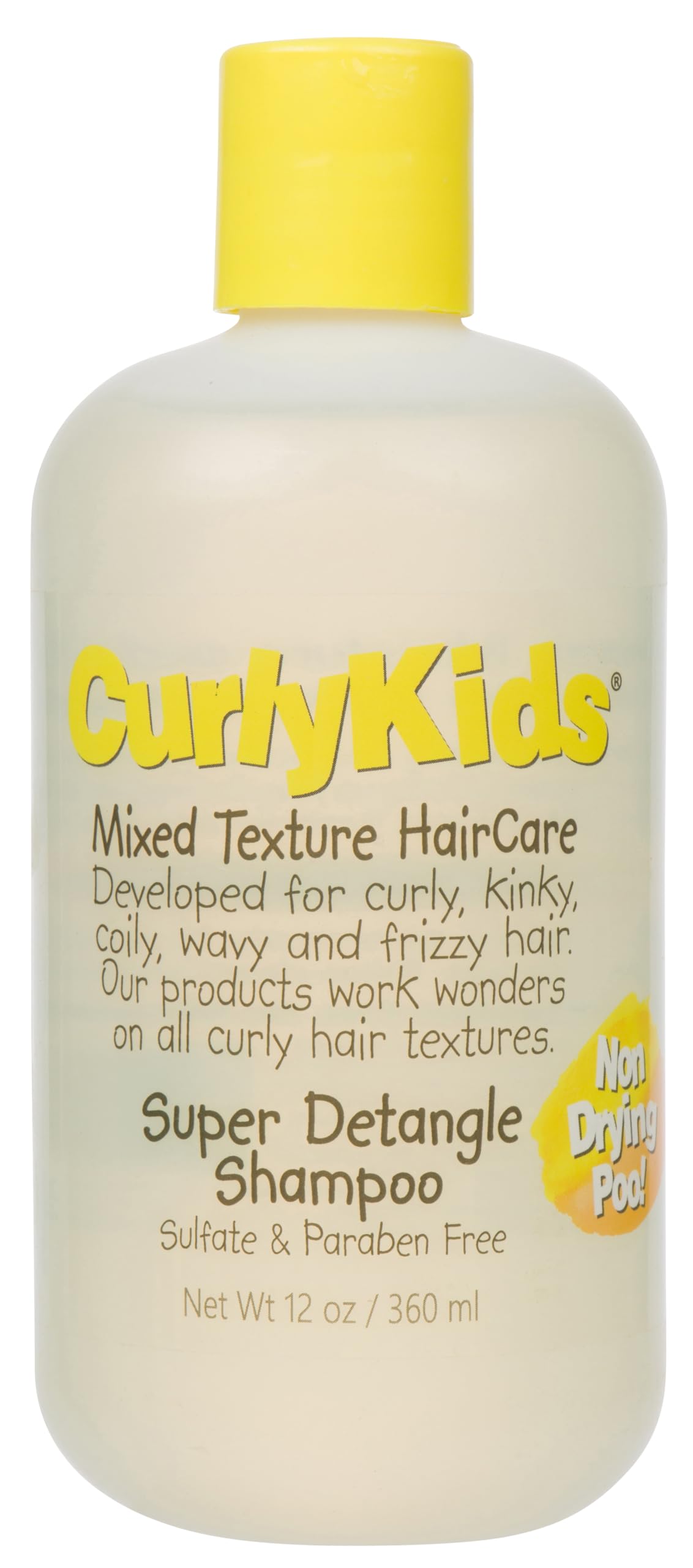 CurlyKids Mixed Texture Haircare Super Detangle Shampoo 12.0 Oz (Pack of 1)
