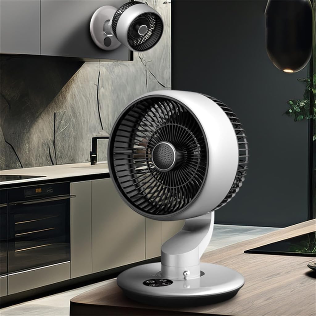 Elegant USB Operated Table Fan with Multiple Directional Airflows ABS Texture
